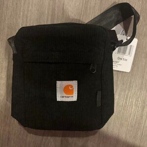 Small Black Corduroy Carhartt Bag